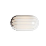 Bulwark Rectangular Outdoor Wall Sconce - White