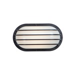 Bulwark Rectangular Outdoor Wall Sconce - Black