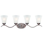Vital Bathroom Vanity Light - Oil Rubbed Bronze / Frosted