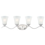 Vital Bathroom Vanity Light - Satin Nickel / Frosted