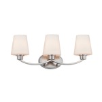 Shelter Wall Sconce - Satin Nickel / Satin White