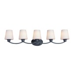 Shelter Wall Sconce - Black / Satin White