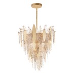 Majestic Chandelier - Gold Leaf