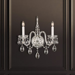 Arlington Wall Sconce - Polished Silver / Heritage Crystal