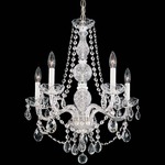Arlington Chandelier - Polished Silver / Heritage Crystal