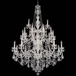 Arlington Chandelier - Polished Silver / Heritage Crystal