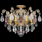 Renaissance Rock Crystal Ceiling Light - Heirloom Gold / AD Crystals