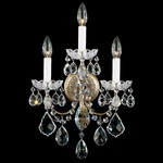 New Orleans Wall Sconce - Etruscan Gold / Heritage Crystal