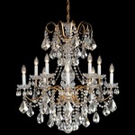 New Orleans Ornate Chandelier - French Gold / Heritage Crystal