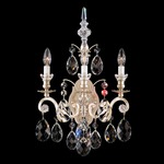 Renaissance Wall Sconce - Antique Silver  / Heritage Crystal