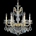 La Scala Chandelier - Antique Silver  / Heritage Crystal