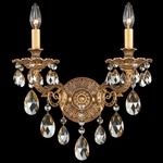 Milano Wall Sconce - Florentine Bronze / Optic Crystal