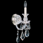 Hamilton Wall Sconce - Polished Silver / Heritage Crystal