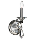 Jasmine Wall Sconce - Polished Silver / Optic Crystal