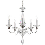 Jasmine Chandelier - Polished Silver / Optic Crystal