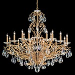 Filigrae Chandelier - French Gold / Heritage Crystal