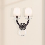 Emilea Wall Sconce - Heirloom Bronze / White