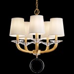 Emilea Chandelier - French Gold / White