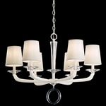 Emilea Chandelier - White / White