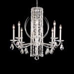 Siena Claw Chandelier - White / Heritage Crystal