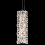 Sarella Long Pendant - Antique Silver  / Heritage Crystal