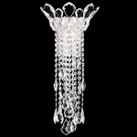 Trilliane Strands Wall Sconce - Stainless Steel / Heritage Crystal