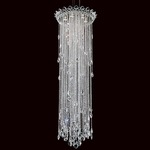 Trilliane Strands Long Pendant - Stainless Steel / Heritage Crystal