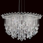 Trilliane Strands Pendant - Stainless Steel / Heritage Crystal