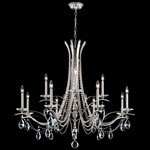 Vesca Duo Chandelier - Antique Silver  / Heritage Crystal