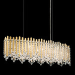 Chatter Linear Oval Pendant - Gold Mirror / Swarovski Crystal