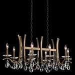 Vesca Linear Chandelier - Etruscan Gold / Heritage Crystal