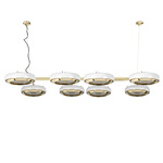 Carter Multi Light Pendant - Brass / White