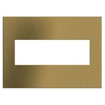 Adorne Cast Metal Wall Plate - Brushed Satin Brass