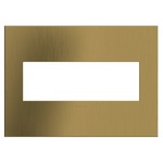 Adorne Cast Metal Wall Plate - Brushed Satin Brass