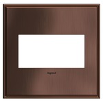 Adorne Cast Metal Wall Plate - Matte Antique Copper