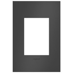 Adorne Metal 1-Gang Plus Size Wall Plate - Satin Black