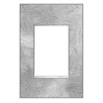 Adorne Real Material 1-Gang Plus Size Wall Plate - Spiraled Stainless