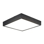 Kashi Flush Ceiling Light - Oxidized Black / White