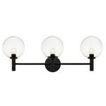 Cosmo Wall Sconce - Black / Clear