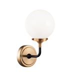 Particles Wall Sconce - Aged Gold Brass / Opal