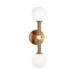 Stellar Wall Sconce - Aged Gold Brass / Opal