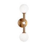 Stellar Wall Sconce - Aged Gold Brass / Opal