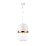 Tillie Pendant - White / Clear Tillie Pendant - White / Clear