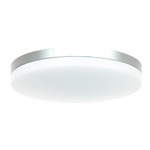Orion Flush Ceiling Light - Chrome / White
