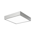 Kashi Flush Ceiling Light - Aluminum / White