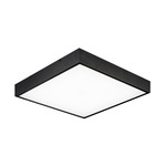 Kashi Flush Ceiling Light - Oxidized Black / White