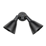 Spots Double Outdoor Wall Sconce - Black