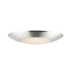 Diverse Non-T24 3000K Wet Location Ceiling Light - Satin Nickel / White