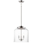 Acadia Pendant - Satin Nickel / Clear Seedy