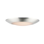 Diverse Non-T24 3000K Wet Location Ceiling Light - Satin Nickel / White